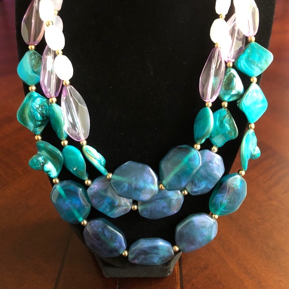 Charming Charlie 3-Strand Multi-Layer Necklace - Picture 2 of 5